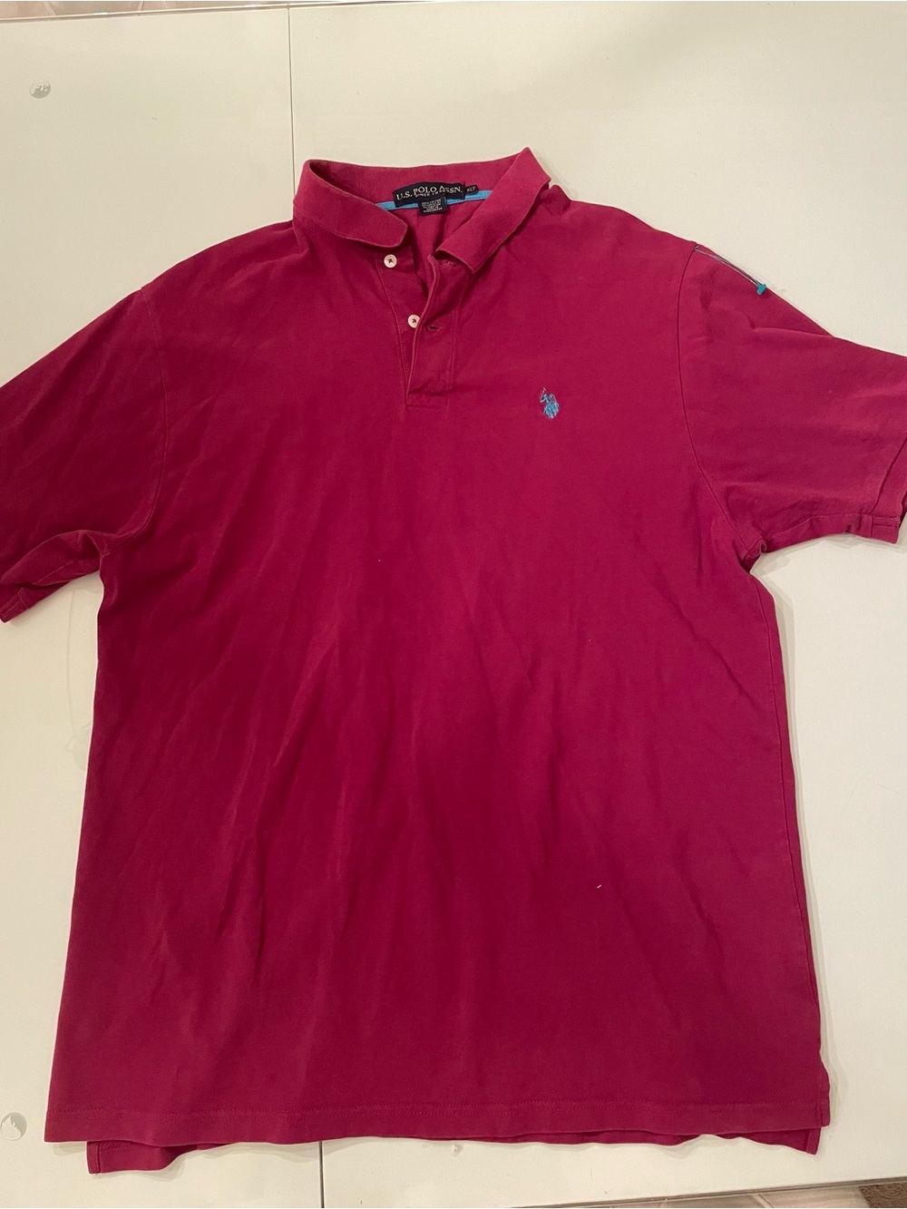 U.S. Polo Assn. Men’s Polo Shirt - Deep Raspberry XLT
